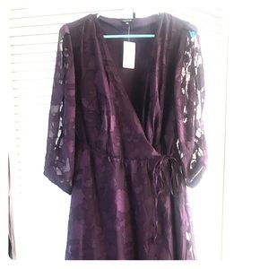 Dark Purple Torrid Wrap Dress